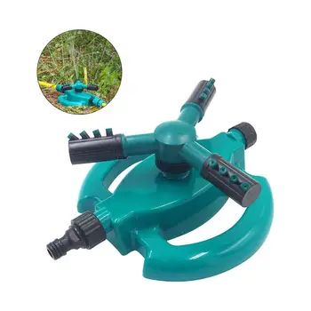 

Garden Sprinklers Automatic Watering Grass Lawn 360 Degree 3 Nozzle Circle Rotating Irrigation System