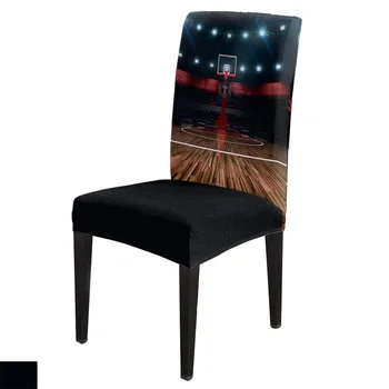 

Basketball Court Game Chair Cover for Dining Room Chairs Covers High Back Living Room Chair Cover Sets for Home Kitchen