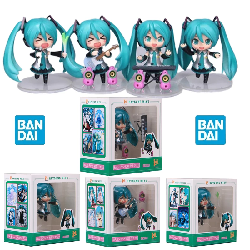 Bandai Model Anime Kawaii Hatsune Miku Tokoh Aksi Ornamen Gitar Bawang
