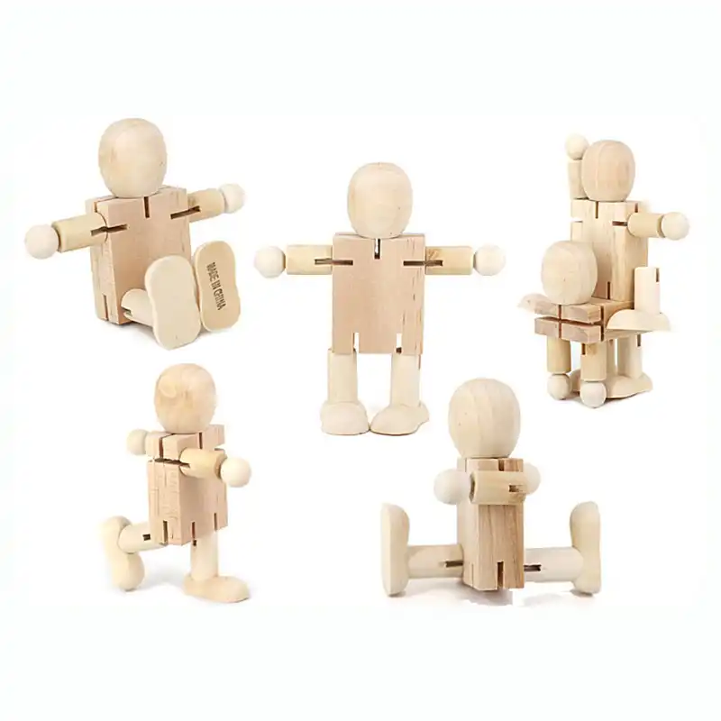 wooden action figures