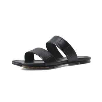 

New Women Flat with Casual Summer Outside Beach Flat Slippers Open Toe Sandal Female Simple Brand Slides
