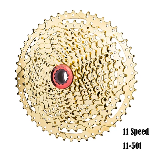Gold 11s 11-50T ZTTO велосипед Freewheel MTB 11 скоростей кассета 11-42t 11-50t широкое соотношение горный велосипед звездочки для SH XT M8000 SLX M7000 M9000 - Цвет: Gold 11s 11-50T
