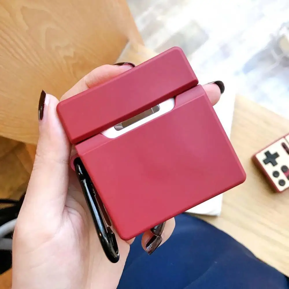 Чехол для AirPods силиконовый 3D Классический ретро игровой чехол для наушников Airpods 2 Чехол для наушников Apple Air pods чехол карабин