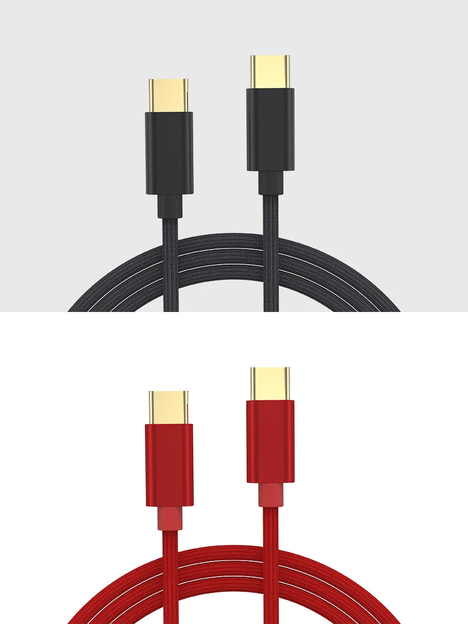 PD кабель для быстрой зарядки для huawei samsung type-C-type-C 3A QC3.0 зарядное устройство USB-C type c кабель для Macbook Xiaomi Android устройств