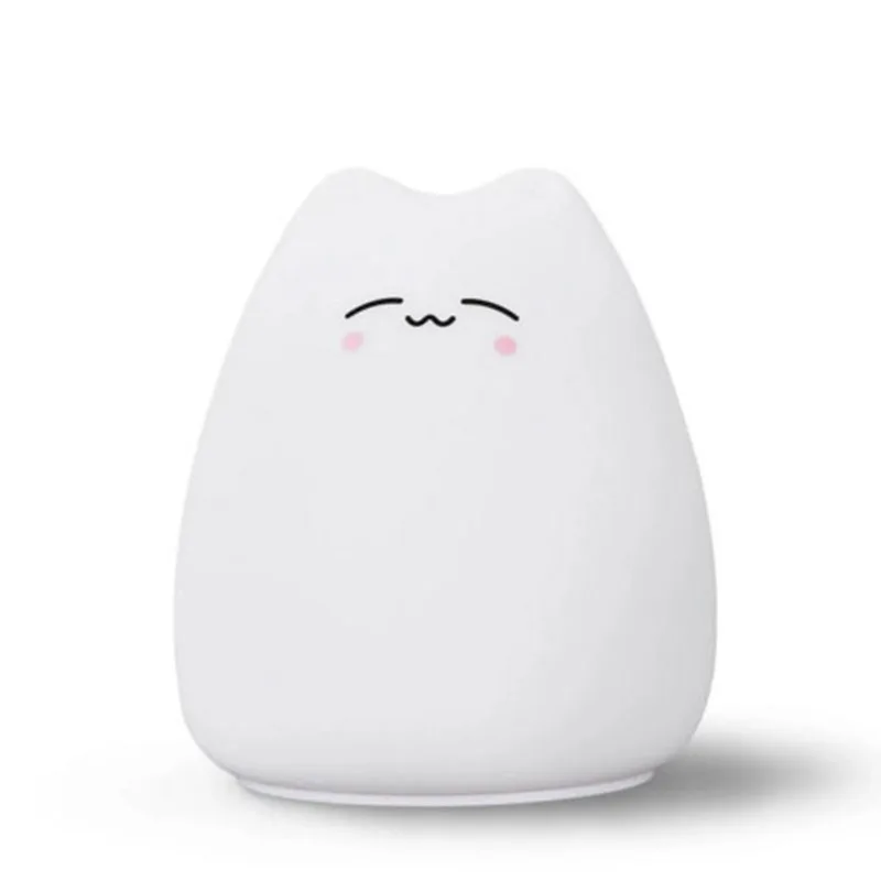 

Lamp LED Night Light 7 Color Changing Light Decor Lovely Nursery Lamp Cute Silicone Baby Kids Room