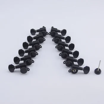 

6/7/8 Strings Locking Guitar Machine Heads Tuners Black ( #0224 ) Made In Korea