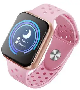F9 smart watch для мужчин сердечного ритма спортивные часы умный Браслет фитнес-трекер Смарт-Браслет Смарт-часы reloj inteligente hombre - Цвет: pink