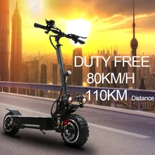 Электрический скутер 80 км/ч 60 в 3200 Вт 11 дюймов внедорожник