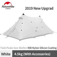 Naturehike обновление 10 человек большая кемпинговая палатка открытый 40D силиконовые нейлоновые двойные башню солнцезащитный навес Пляжная палатка