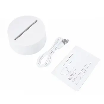 

3D Lamp Holder With USB Charge Touch Switch Home Light Up Romantic Light Base Display LED Modern Indoor Lamp Base