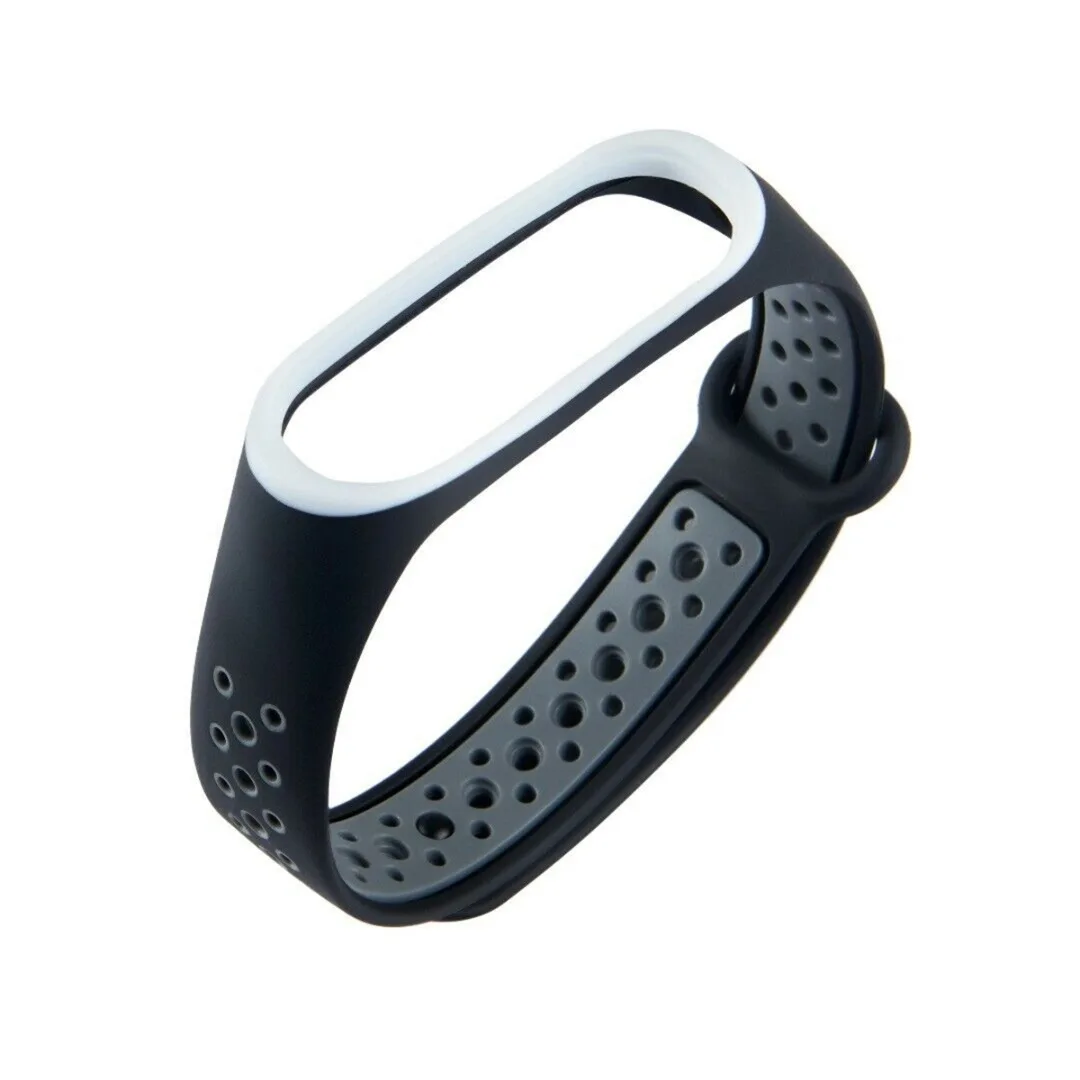 

1PC Soft Silicone Smart Watch Sport Bracelet Loop Double Color Watch Band Strap For Xiaomi Mi Band 4 3 Quick Replacement