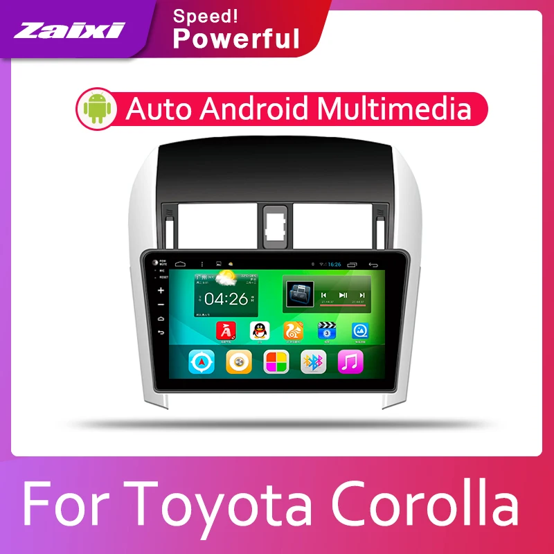 ZaiXi автомобильная система Android 1080P IPS ЖК-экран для Toyota Corolla E140 E150 2007 ~ 2013