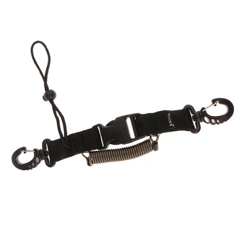 

Dive Underwater Camera Gear Quick Release Coiled Lanyard + Mouthpiece Cover