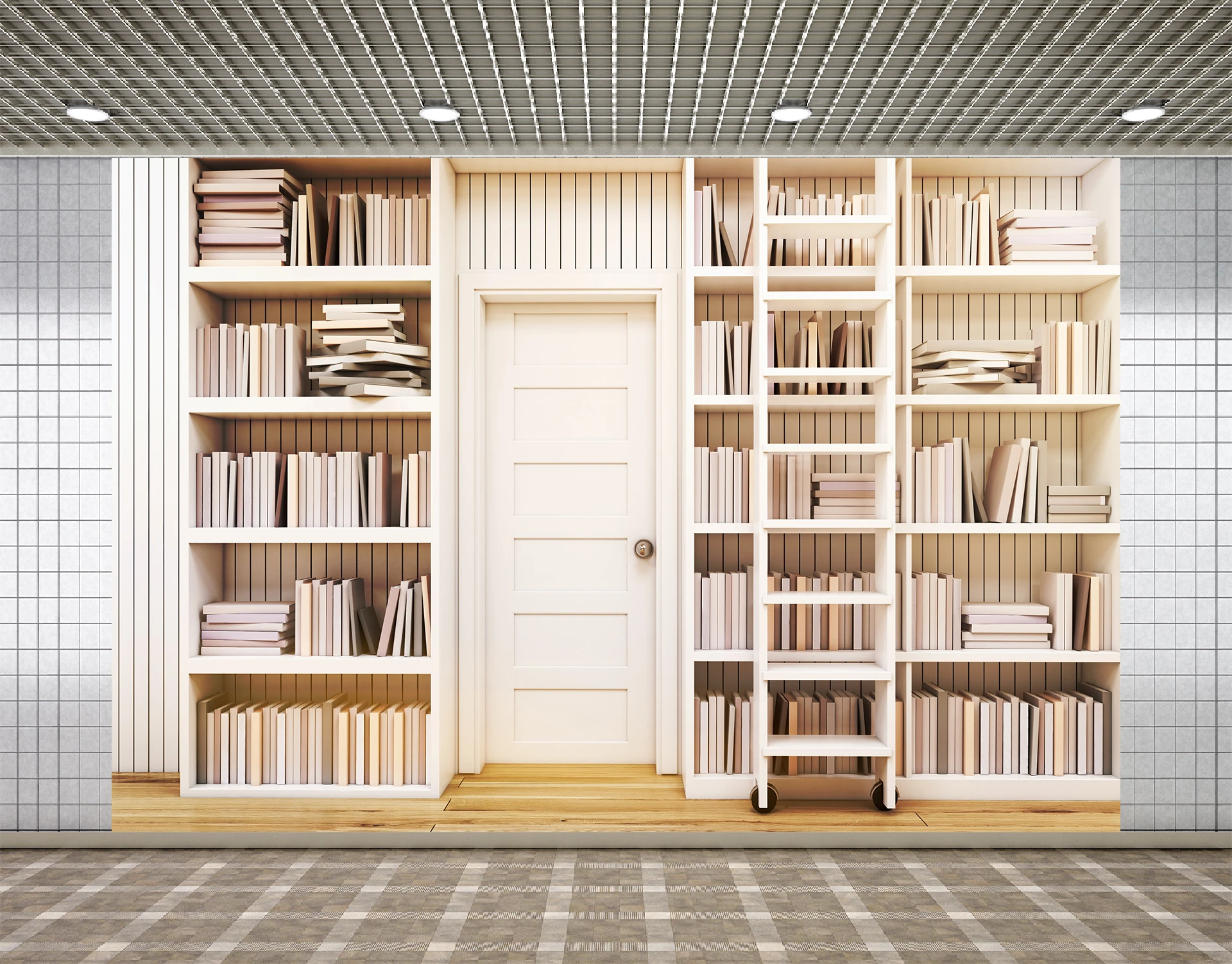 Bookshelf Backdrop Bookcase Backdrops Library Backdrop Office Backdrop