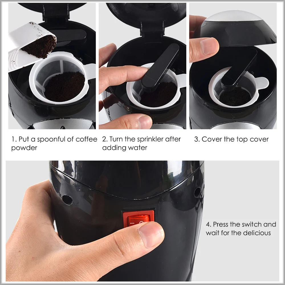 Xeoleo Drip Coffee breawing machine Mini Coffee maker Espresso machine American Drip Automatic insulation Espresso