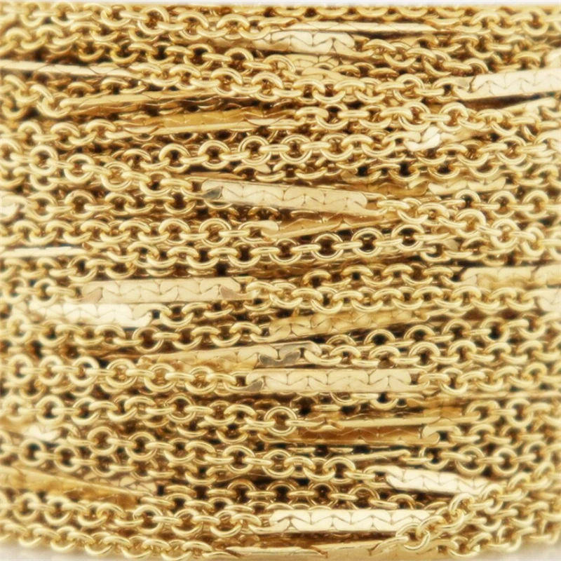 14K Gold Gefüllt Kabel Kette mit Dapped Bar Kette 1,3 MM Kette Halskette Gold schmuck Minimalistischen Gold Gefüllt Kette DIY Schmuck – Detail 7
