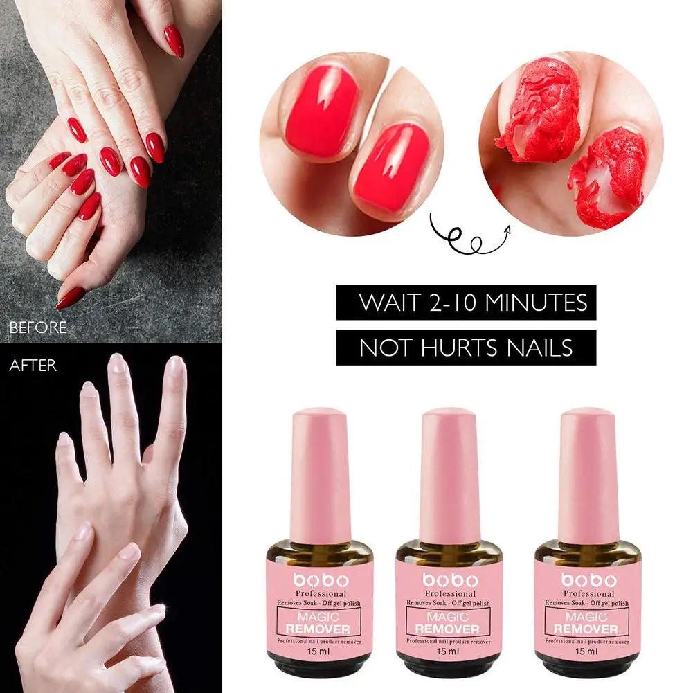 1Pcs 15ml Nail Gel Magic Remover Gel Soak Off Remover Nail Polish Delete Primer Acrylic Clean Degreaser Lacquer 5
