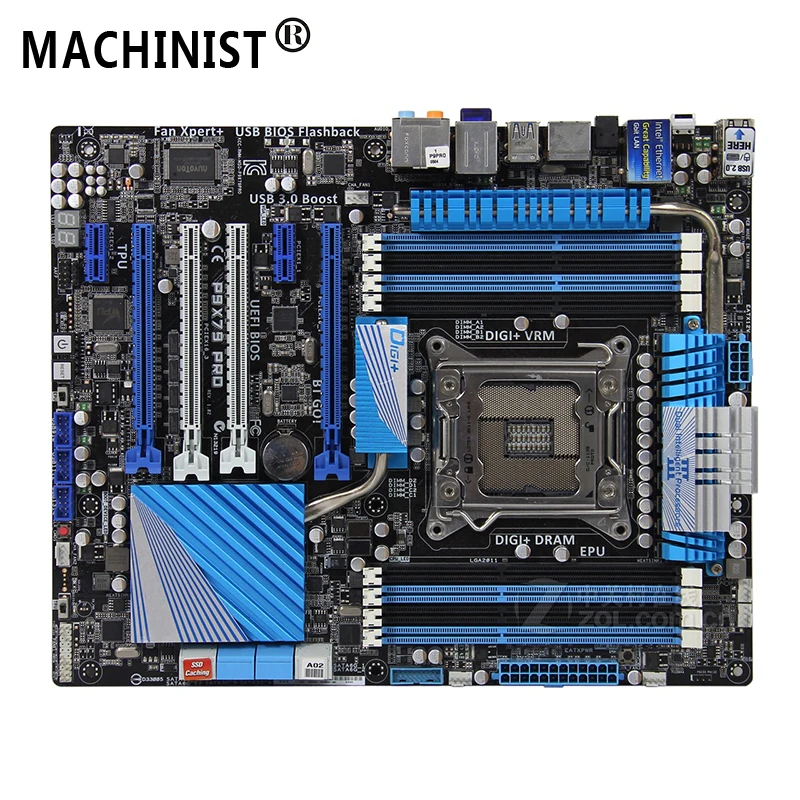 

For ASUS P9X79 PRO Desktop motherboard Intel X79 LGA 2011 micro ATX DDR3 64GB SATA3.0 USB3.0 100% fully Tested Free shipping