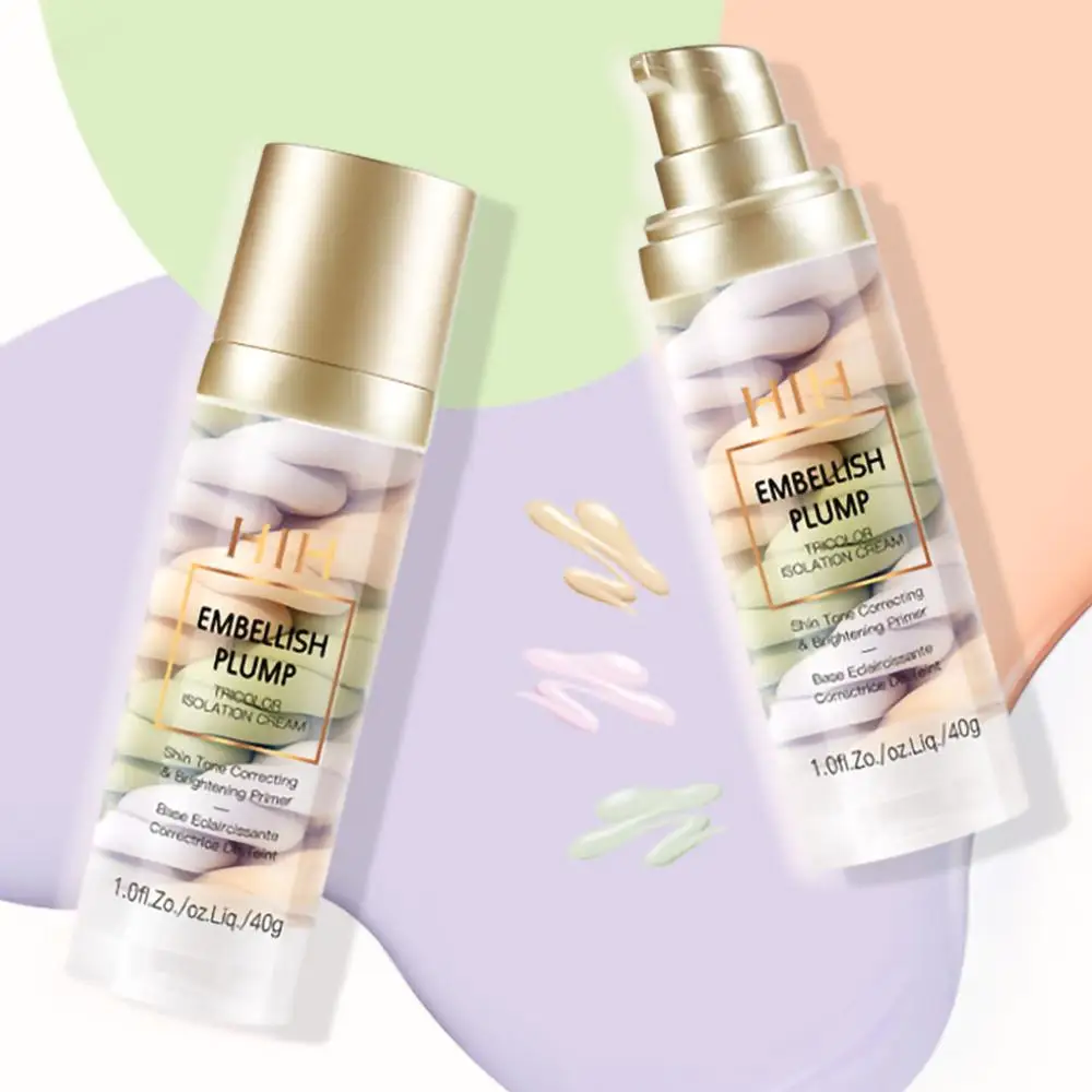 Трехцветный смешанный изоляционный лосьон заполняющий поры Увлажняющий Яркий