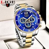 2024LIGE Mens Watches New Fashion Sport Stainless Steel Date Clock Luminous Waterproof Quartz WristWatch Relogio Masculino Reloj 1