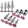 New Butt Plug Metal Crystal Jewelry Cat Face Butt Plug Stimulator Sex Toys Dildo Anal Plug Gay Anal Beads For Adult Game 1