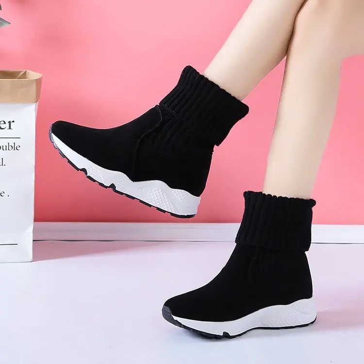 Красовки модная дышащая обувь зимние сапоги из плюша SneakersWomen женские на
