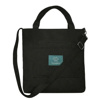 

Women Zipper Shoulder Bag Handbag Casual Tote Female Eco Crossbody Bag Ladies Vintage Messenger Bags Black