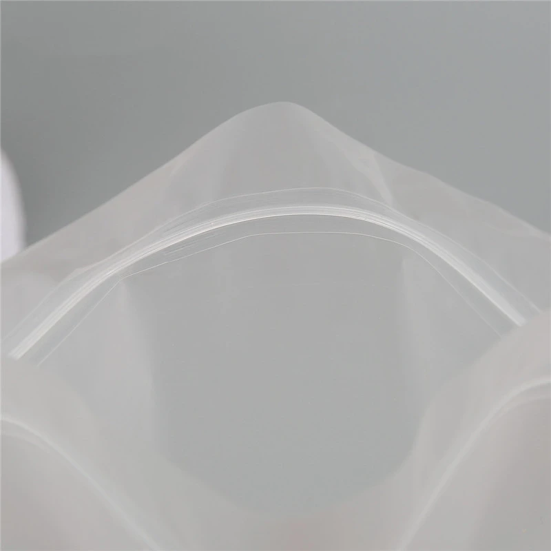 StoBag 50pcs PE Matte Transparent Self-supporting Ziplock Food Packaging Bag Tea Dried Fruit Plastic Self-supporting Zipper Bag 2