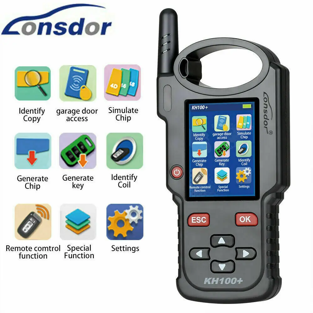 US $182.57 LONSDOR Remote Key Programmer Full Featured Keymate Latest Handheld Device Update Version Of KH100