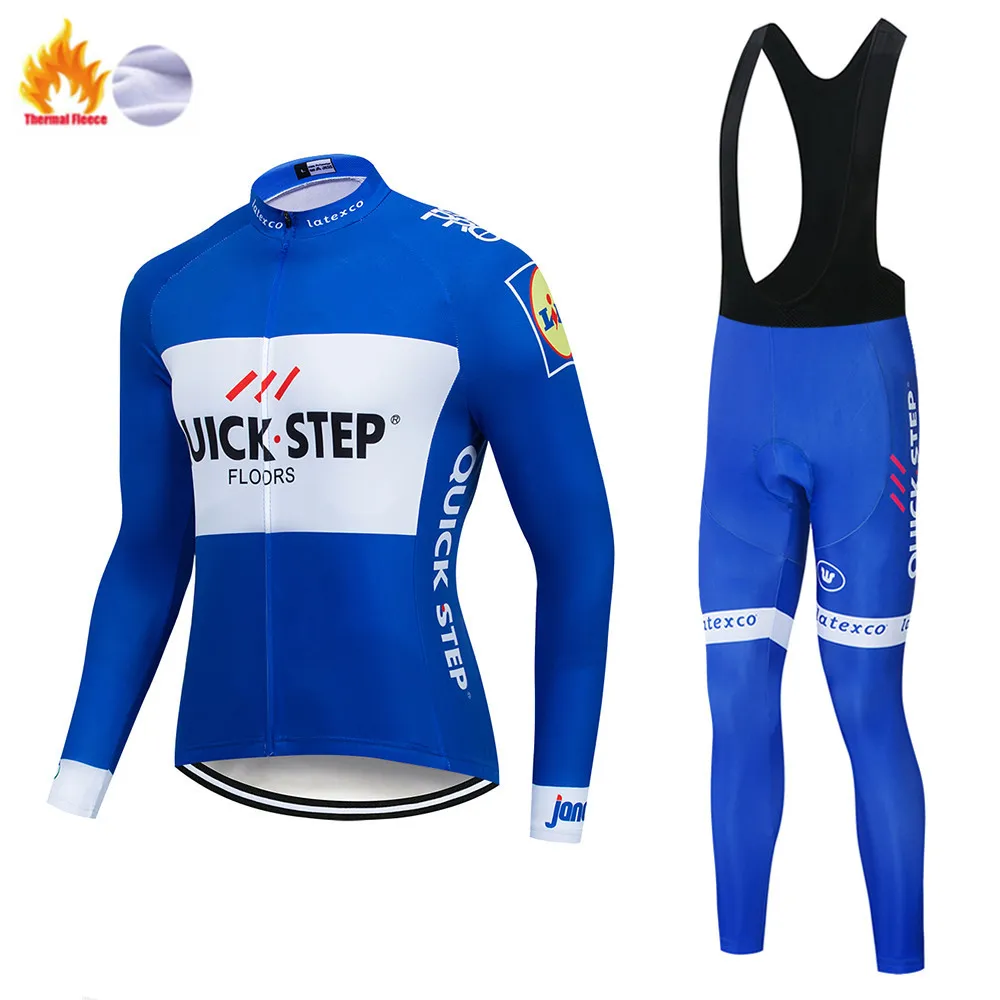 Pro Team велокофты 20D Bib набор, Мужская одежда для велосепидистов, зимняя теплая шерстяная одежда для верховой езды - Цвет: Fleece set