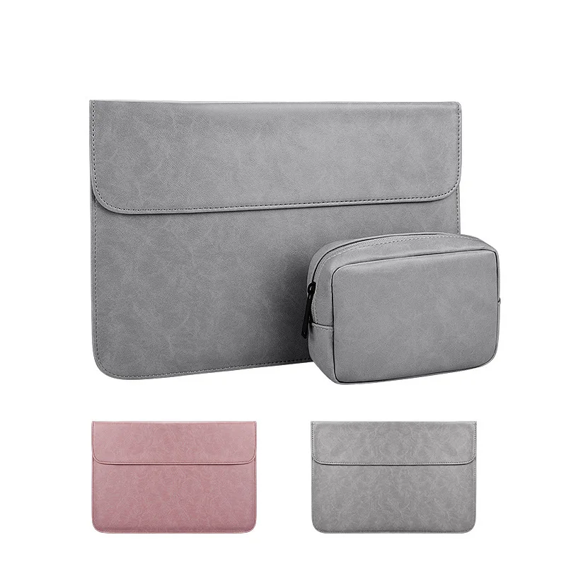 

PU Waterproof Sleeve Bag Laptop Case For Macbook Air Pro Retina 13 14 15 Inch XiaoMi Notebook Cover For Huawei Matebook Shell