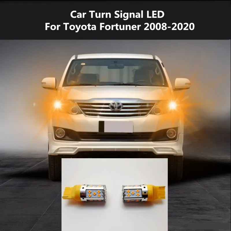 

2PCS Car Turn Signal LED Command light headlight modification 12V 10W 6000K For Toyota Fortuner 2008-2020