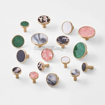 

Beauty 20PCS European Brass+Shell Cabinet Door Handles Cupboard Wardrobe Drawer Kitchen Wine Cabinet Pulls Handles & Knobs