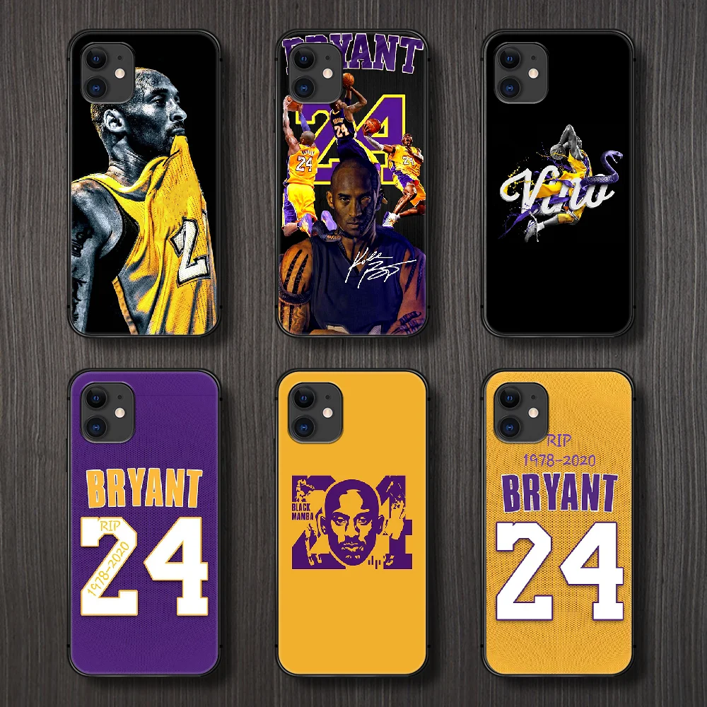 Чехол для телефона баскетбольный Kobe Черная Мамба 24 корпус корпуса Iphone 5 5s Se 2 6 6s 7 8