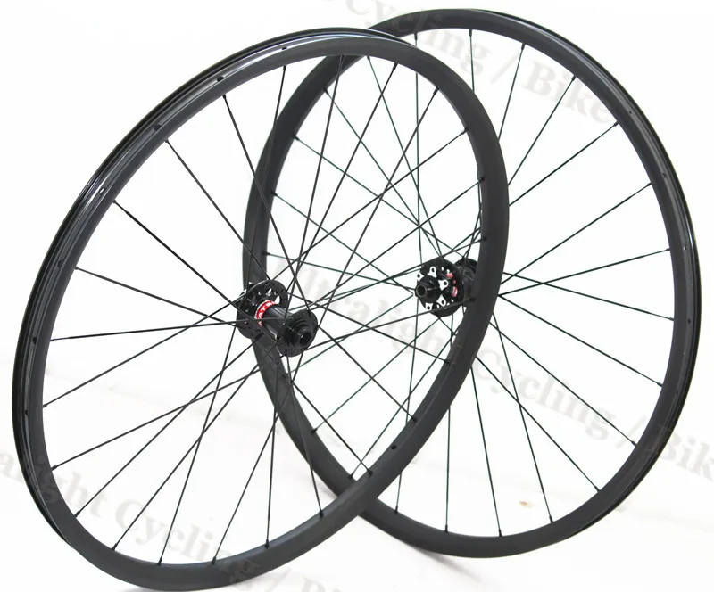 29er mtb углеродное волокно колеса Углеродные горные колеса через ось 30 мм ширина 23 мм Глубокая бескамерная mtb 29 диски