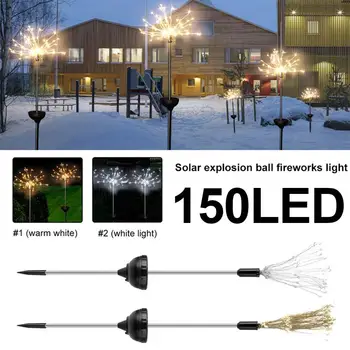 

Creative Firework String Light Landscape Lamp Solar Energy Xmas Decor Fairy Bouquet Dandelion Lights Garden/Yard