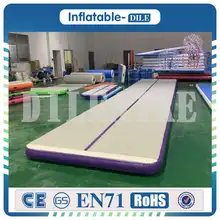 Пользовательский логотип 12x2x0,2 м надувной воздушный трек с электрическим насосом гимнастика тумблинг надувной мат