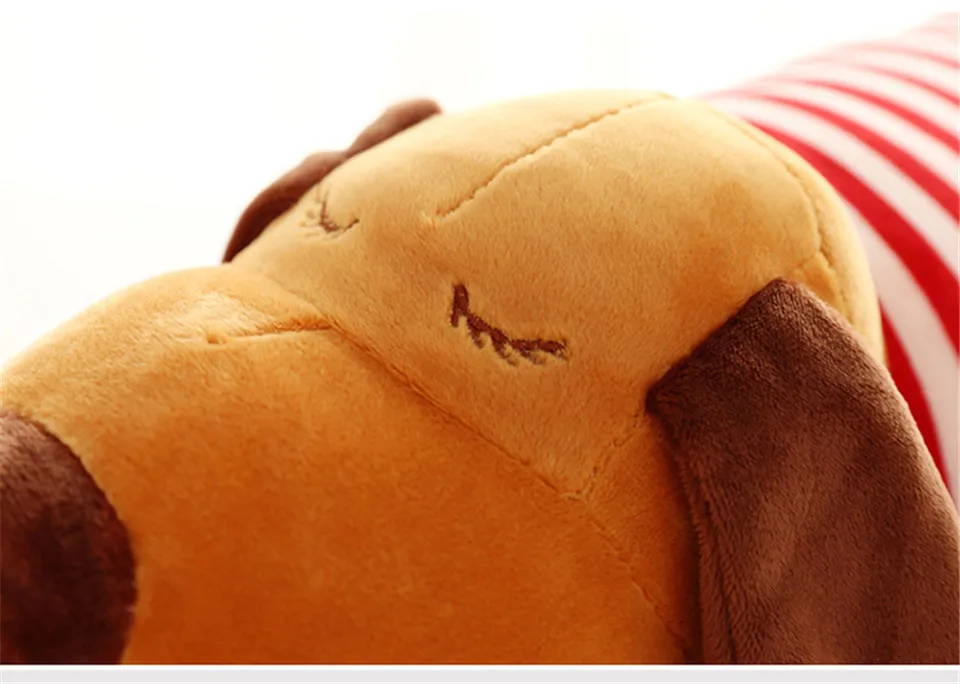 70/90CM Sleep Sleeping Dog Plush Toys Doll Sleeping Long Pillow Creative Cute Birthday GiftGirlfriend Gift Kids Boys Girls Gifts