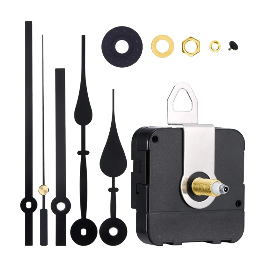 Quartz Clock Movement DIY Clock Mechanism Long Shaft Replacement Clock Kits 