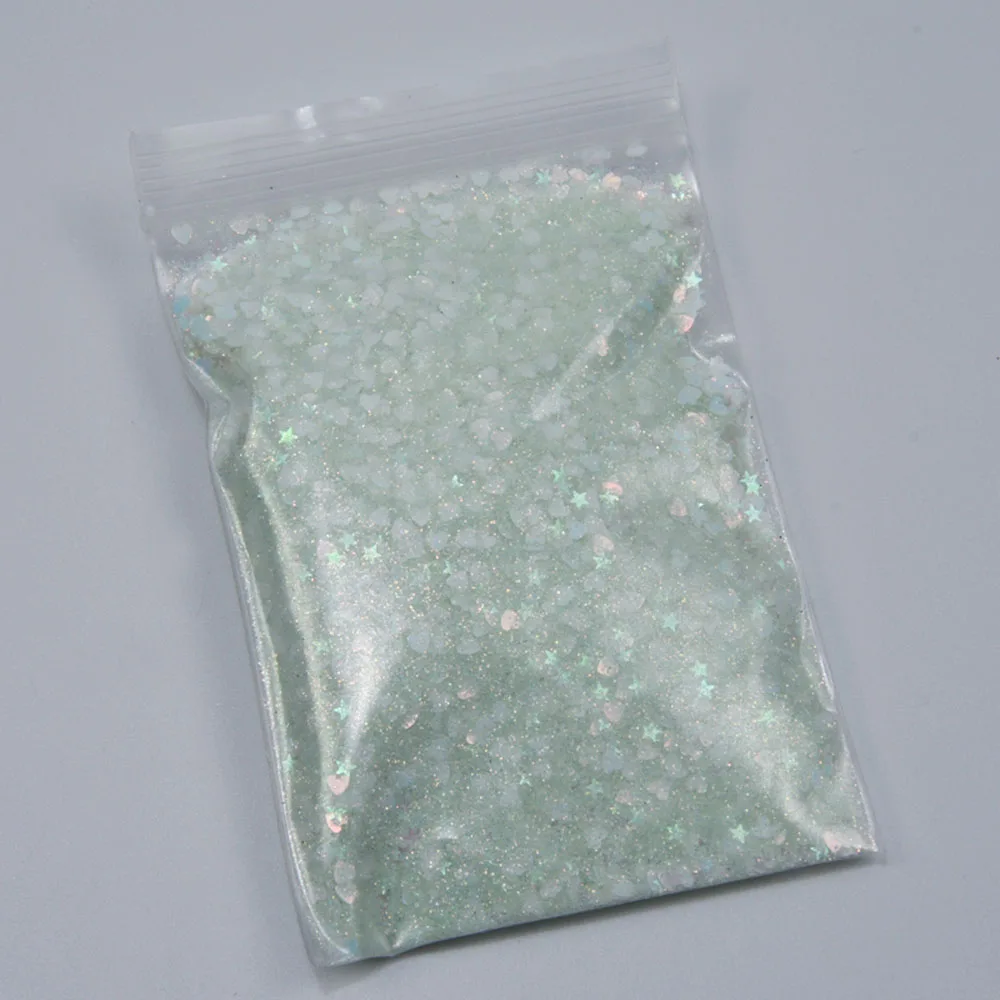 50g/bag Holographic Nail Glitter Powder Nail Art Pigment DIY Flake Mix Multi-Shaped Nail Art Decoration Dust Gel Manicure Squins - Color: 5