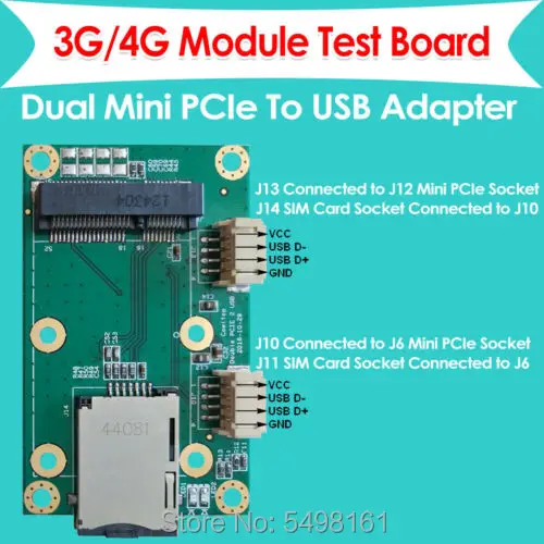 Mini PCI-E Mini PCI-Express к USB адаптеру, карта WWAN к USB адаптеру со слотом для sim-карты для 3g/4G LTE WWAN/LTE модуля