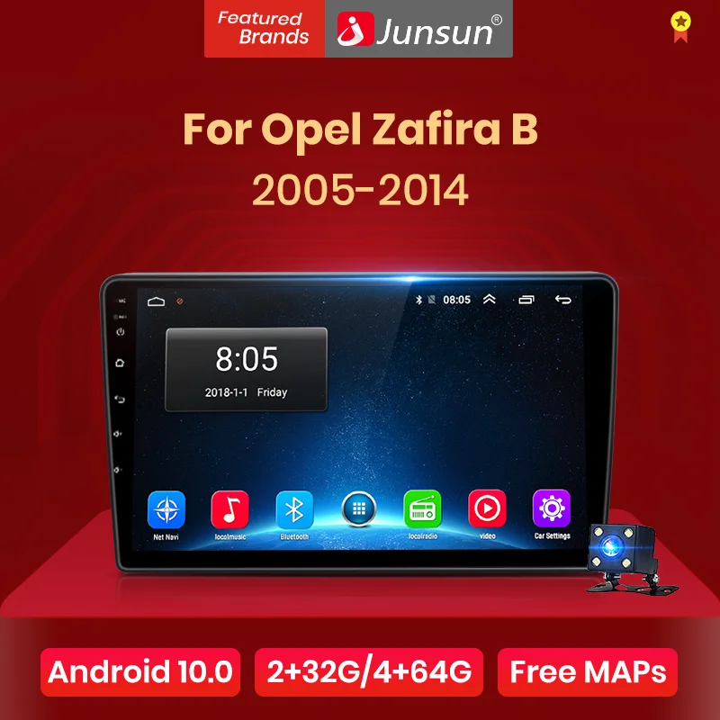 

Junsun V1 Android 10.0 DSP CarPlay Car Radio Multimedia Video Player Auto Stereo GPS For Opel Zafira B 2005 - 2014 2 din dvd
