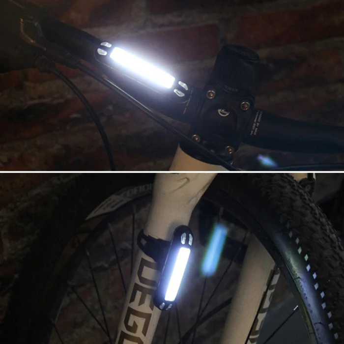 Bicycle Tail Light Bicycle Light Waterproof USB Charging Bicycle Light Mountain Bike LED Warning Light FOU99