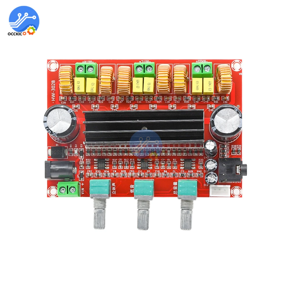 DC 12V 24V TPA3116D2 50Wx2 + 100W 2 1 3 канала цифровой сабвуфер усилитель плата модуль мощности