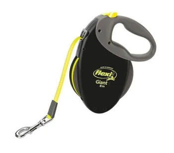 

FLEXI FLEXI GIANT TAPE XL BLACK NEON - Flexi leash belt-tape for very large dogs, 8 m, size XL