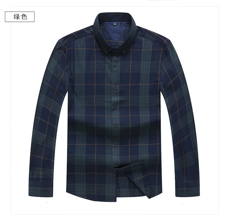 8XL плюс 6XL 5XL 4XL рубашка с длинными рукавами мужская деловая повседневная мужская одежда осень новое поступление плед Camisa Masculina