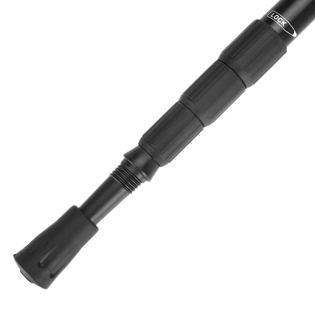 Equipment Adjustable Hiking Climbing Trail Poles Mountaineering Stick 4 Section Pole