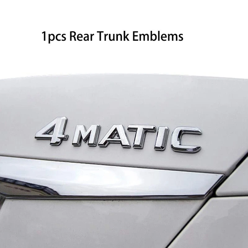 4MATIC Auto Trunk Door Fender Bumper Badge Decal Emblem Adhesive Tape Sticker Replacement for Mercedes-Benz car decal car emblem epoxy sticker badge