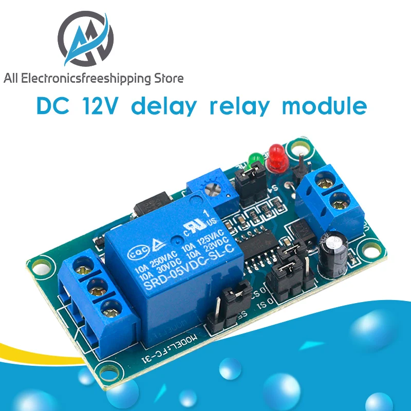 DC 12V 5V Time Delay Relay Module Delay Turn On / Delay Turn Off Relay
