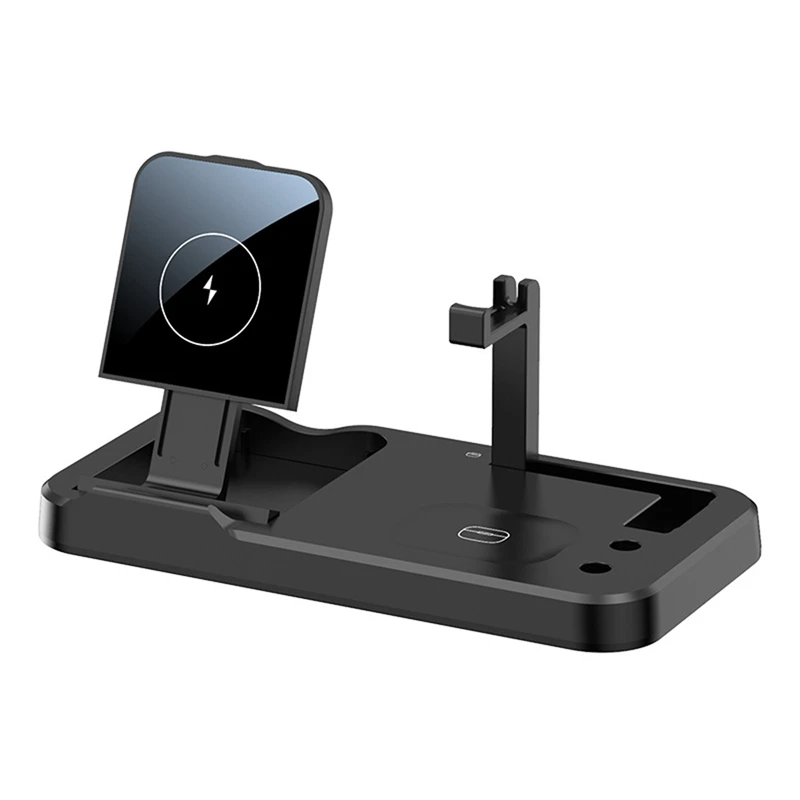 10W Qi Wireless Charger 4 In 1 Fast Charging Stand For Iphone 12 11 Pro XS Apple Watch 5 3 Pencil Charge | Электроника
